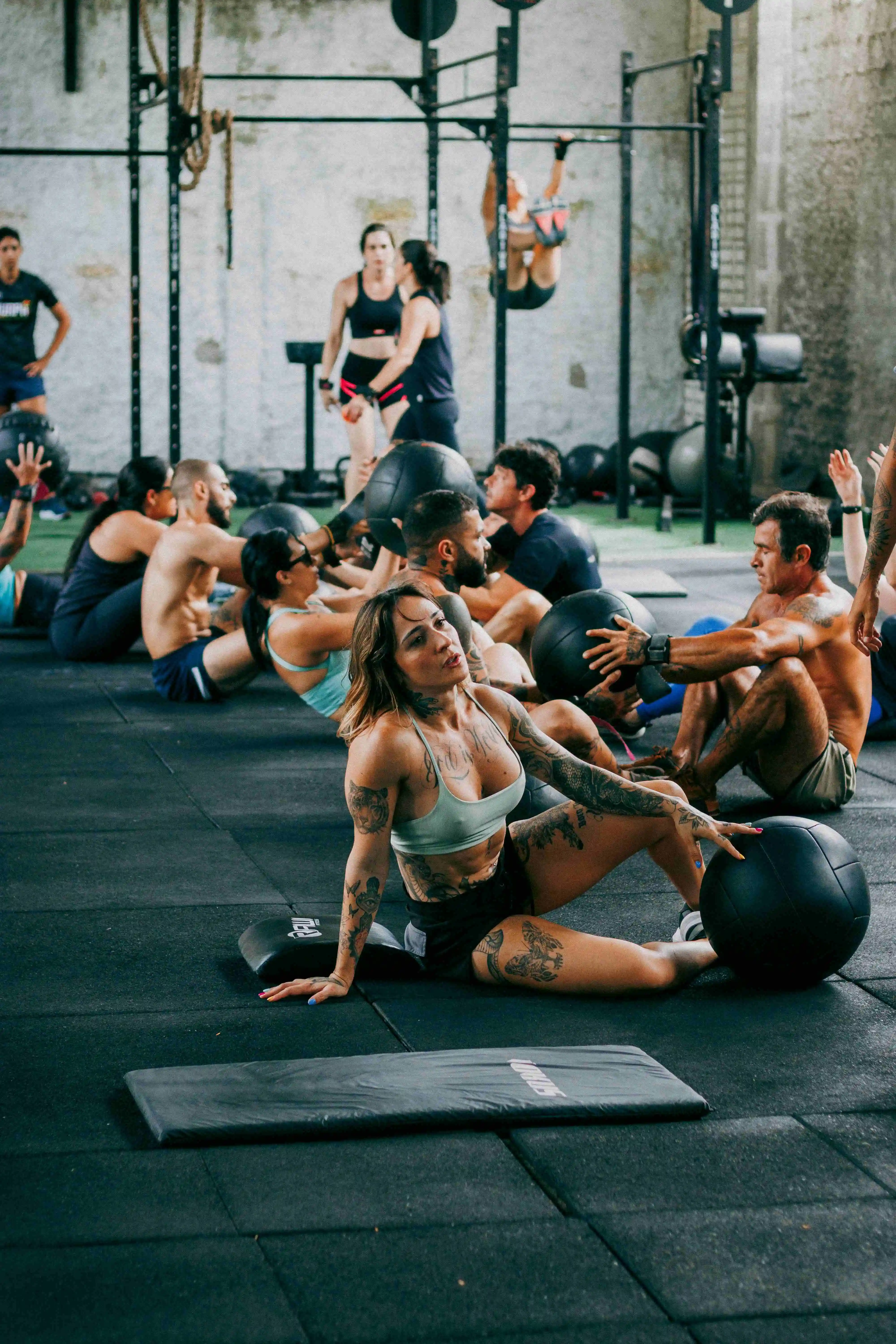 A group circuit training class
